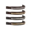 Nunn Finer Large Clincher Padded Browband - Black/Zinc -Equestrian Supplies Shop 404684 800 800