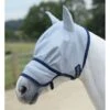Bucas Buzz-Off Extended Nose Fly Mask W/Ears - Silver -Equestrian Supplies Shop 404960 800 800
