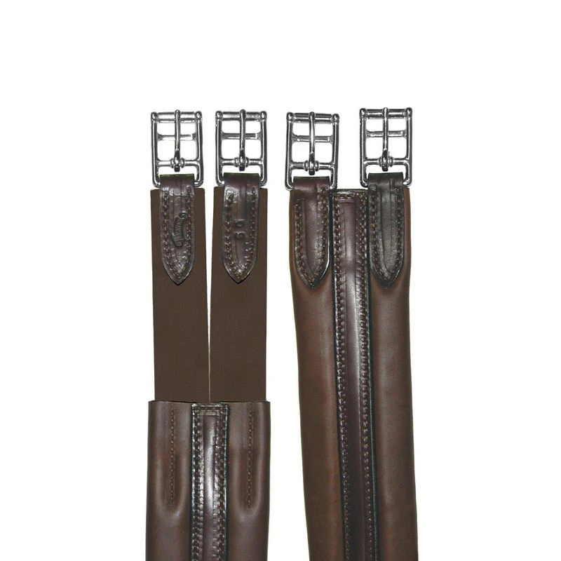 Nunn Finer Contour Elastic Single End Girth - Havana 3 Nunn Finer Contour Elastic Single End Girth - Havana