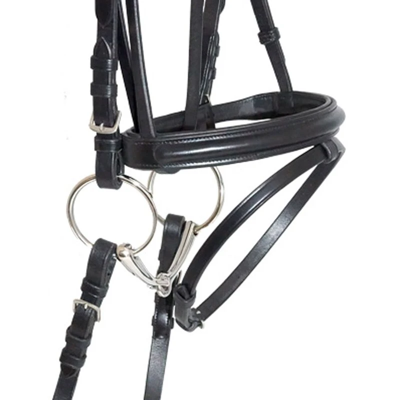 Nunn Finer Charlotte Flash Dressage Bridle - Black 4 Nunn Finer Charlotte Flash Dressage Bridle - Black - Image 2