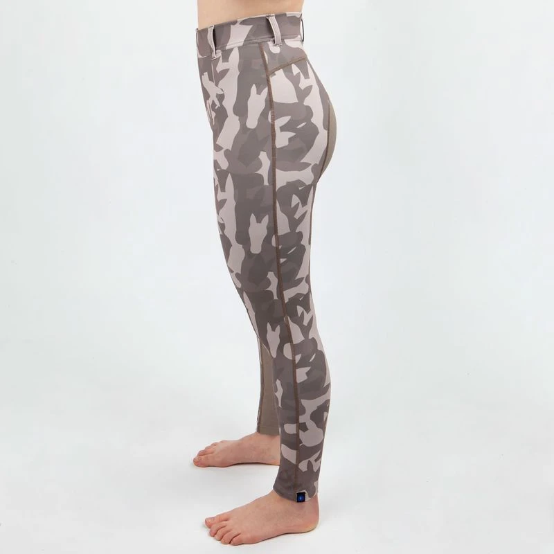 Irideon Women's Horsehead Camo Full Seat Tights - Brindle 4 Irideon Women's Horsehead Camo Full Seat Tights - Brindle - Image 2