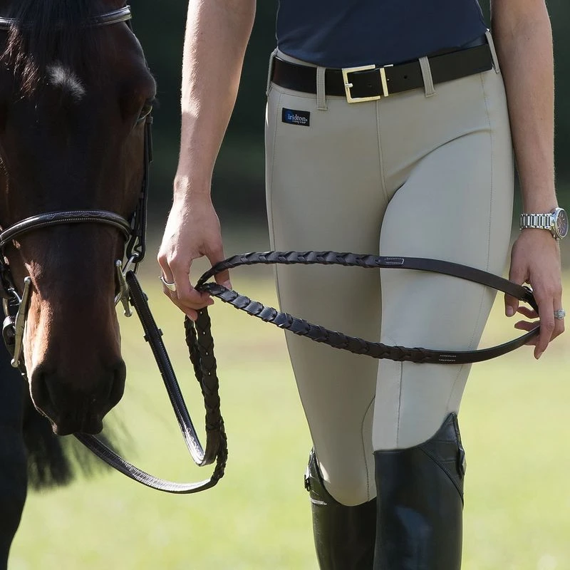 Irideon Kids' Cadence Elite Knee Patch Breeches - Classic Tan 3 Irideon Kids' Cadence Elite Knee Patch Breeches - Classic Tan