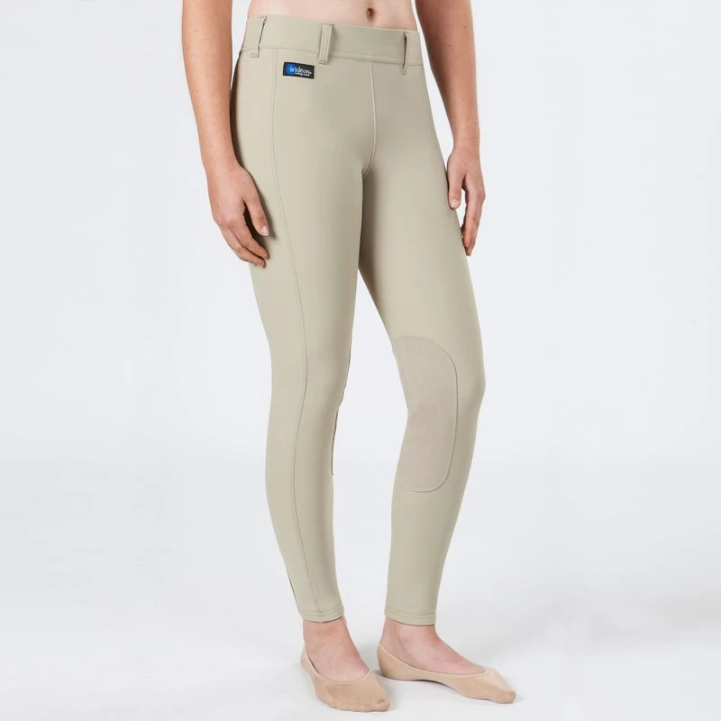 Irideon Kids' Cadence Elite Knee Patch Breeches - Classic Tan 4 Irideon Kids' Cadence Elite Knee Patch Breeches - Classic Tan - Image 2