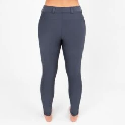 Irideon Kids' Thermasoft Knee Patch Breeches - Charcoal -Equestrian Supplies Shop 408716 800 800