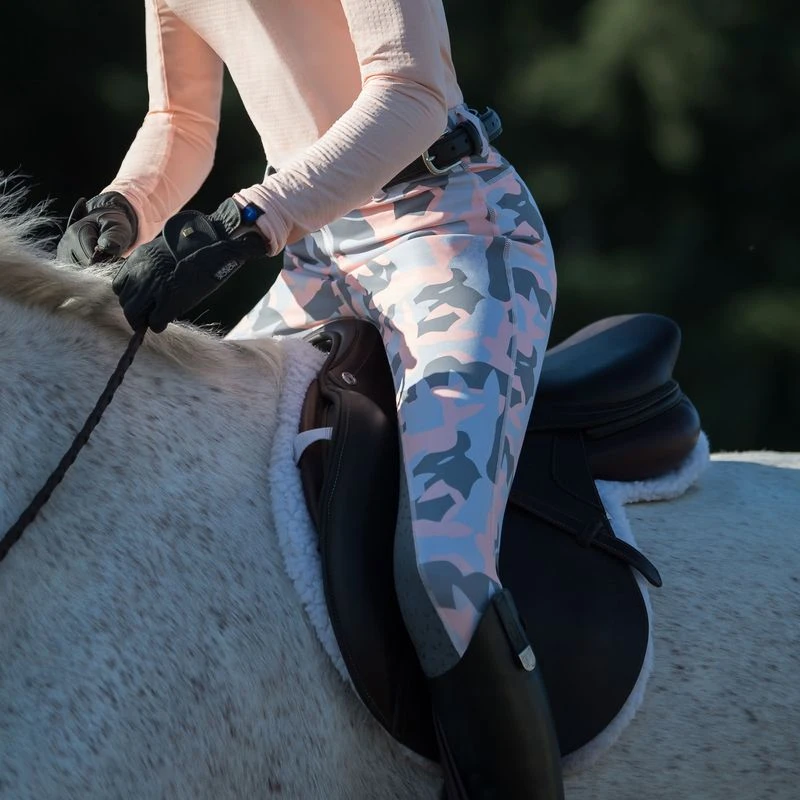 Irideon Kids' Horsehead Camo Tights - Radiant Peach 3 Irideon Kids' Horsehead Camo Tights - Radiant Peach