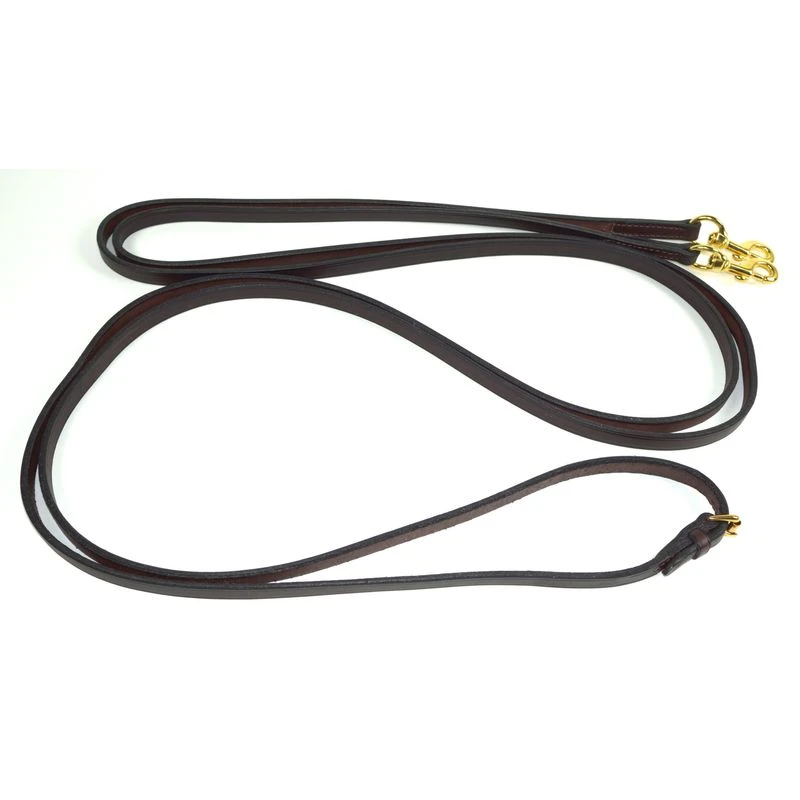 Nunn Finer Leather Draw Reins W/Snaps - Black 3 Nunn Finer Leather Draw Reins W/Snaps - Black