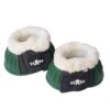 Saxon Fleece Trim Rubber Bell Boots - Hunter -Equestrian Supplies Shop 410292 800 800