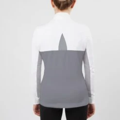 Irideon Women's Ciara IceFil Show Shirt - White/Dove Grey -Equestrian Supplies Shop 412075 800 800
