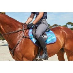 Weatherbeeta Prime Marble Jump Shaped Saddle Pad - Purple Swirl -Equestrian Supplies Shop 412535 800 800