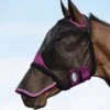 Weatherbeeta Comfitec Durable Mesh Mask W/Nose - Black/Purple 1 Weatherbeeta Comfitec Durable Mesh Mask W/Nose - Black/Purple -Equestrian Supplies Shop 413374 800 800