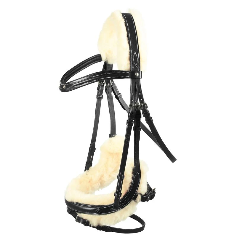 Horze Rome Snaffle Bridle - Black 3 Horze Rome Snaffle Bridle - Black