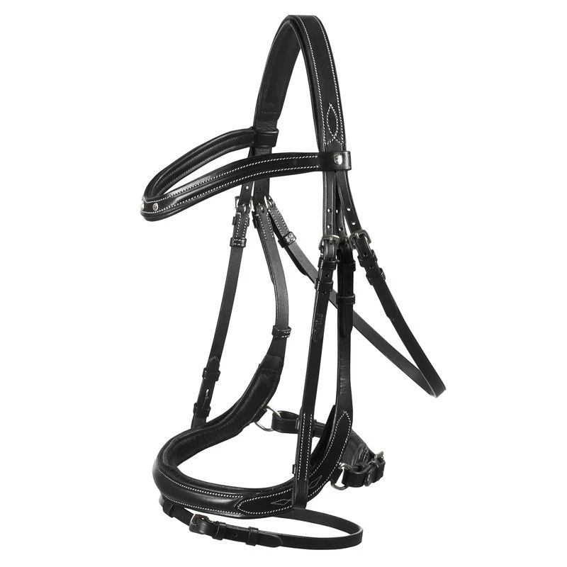 Horze Rome Snaffle Bridle - Black 4 Horze Rome Snaffle Bridle - Black - Image 2