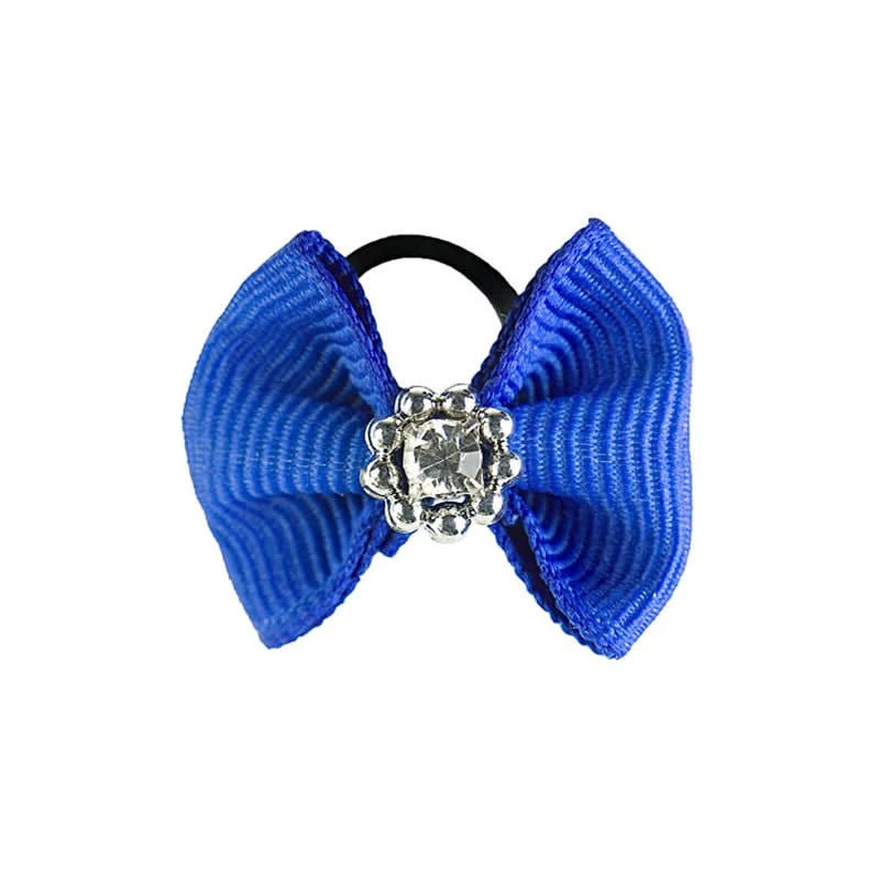 Horze Sparkling Mane Bows - Blue 3 Horze Sparkling Mane Bows - Blue