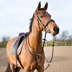 Horze Adjustable Hunting Breastplate - Tan -Equestrian Supplies Shop 418265 800 800