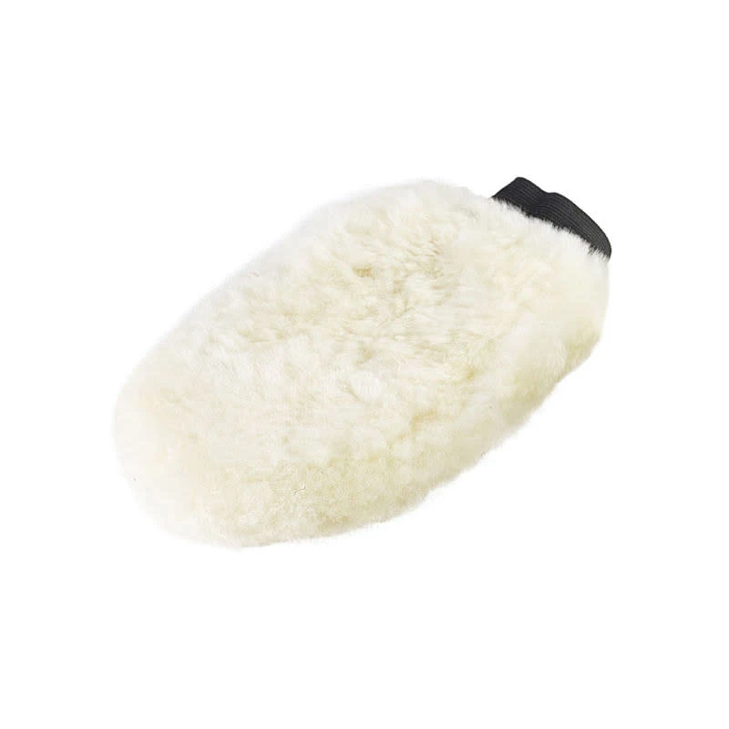 Horze Sheepskin Grooming Mitten - Off-White 3 Horze Sheepskin Grooming Mitten - Off-White
