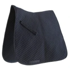 Roma Mini Diamond Quilt Dressage Saddle Pad - Black