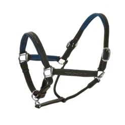 Ovation Richtan Luxury Padded Halter - Black/Blue