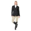 Ovation Women's Signature AirFlex 3-Button Show Coat - Black 2 Ovation Women's Signature AirFlex 3-Button Show Coat - Black -Equestrian Supplies Shop 422648 800 800