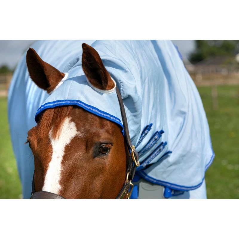 Amigo Pony Ripstop Hoody - Azure Blue/Strong Blue/Silver 5 Amigo Pony Ripstop Hoody - Azure Blue/Strong Blue/Silver - Image 3