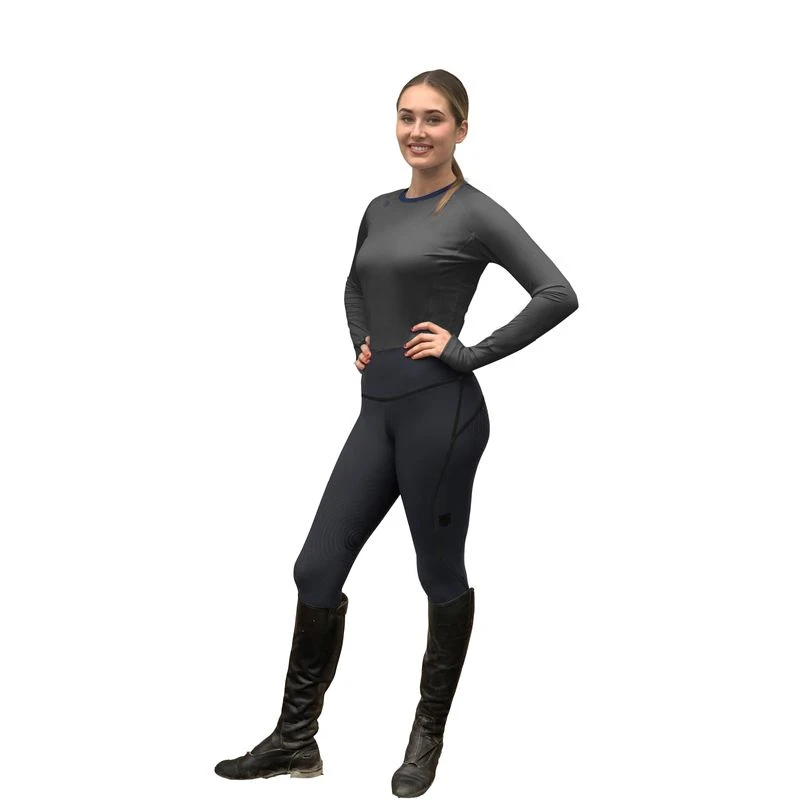 Romfh Women's Ultralite Full Grip Tights - Greystoke/Black 4 Romfh Women's Ultralite Full Grip Tights - Greystoke/Black - Image 2