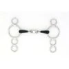 Centaur French Link 3-Ring Gag - Stainless Steel -Equestrian Supplies Shop 430675 800 800