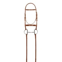 Aramas Fancy Mild Square Raised Bridle W/Fancy Lace Reins - Chestnut