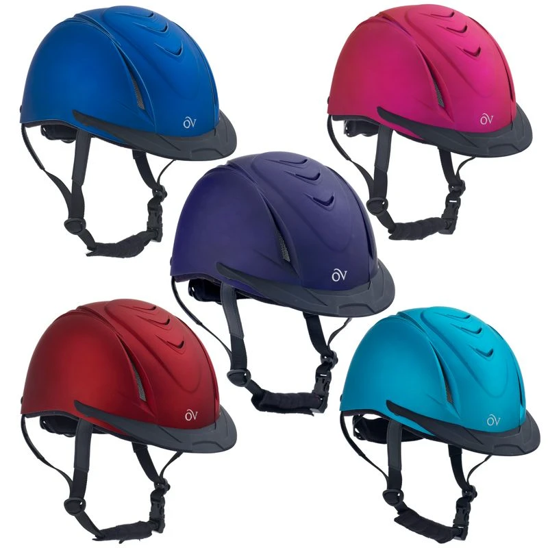 Ovation Metallic Schooler Helmet - Red 4 Ovation Metallic Schooler Helmet - Red - Image 2