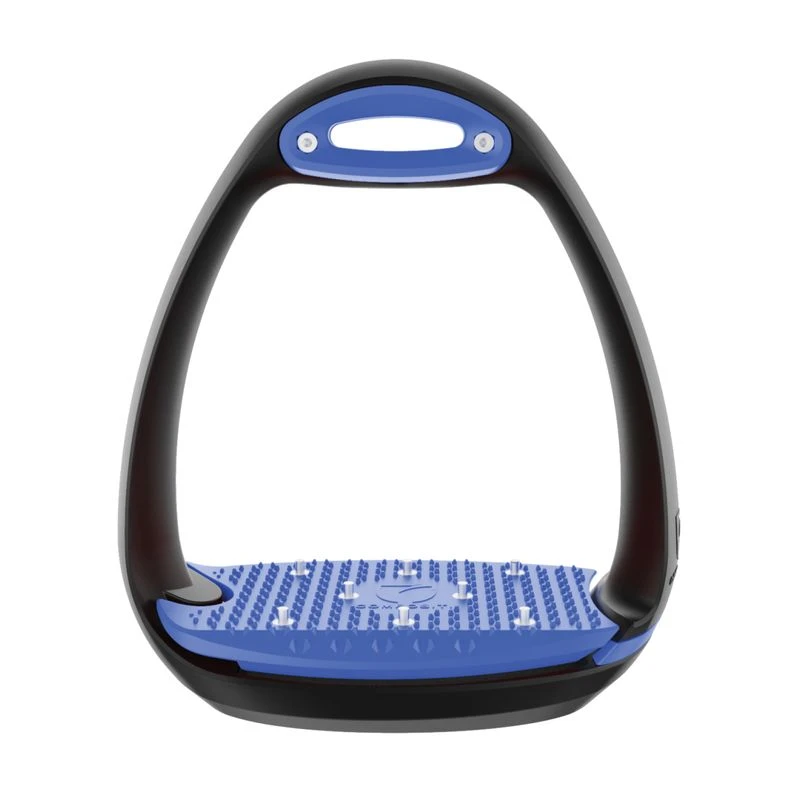 Compositi EOLE PRO Stirrups W/Spikes - Black/Royal Blue 3 Compositi EOLE PRO Stirrups W/Spikes - Black/Royal Blue