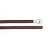 Pessoa Covered Leather Clasp End Leathers - Dark Brown