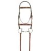 Aramas Fancy Square Raised Padded Bridle W/Fancy Lace Reins - Chestnut