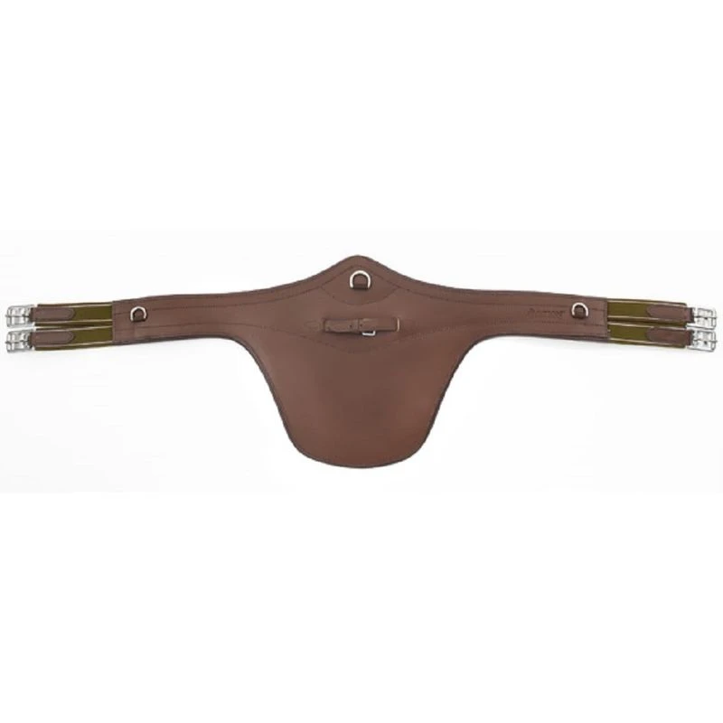 Ovation Leather Belly Guard Girth - Brown 3 Ovation Leather Belly Guard Girth - Brown