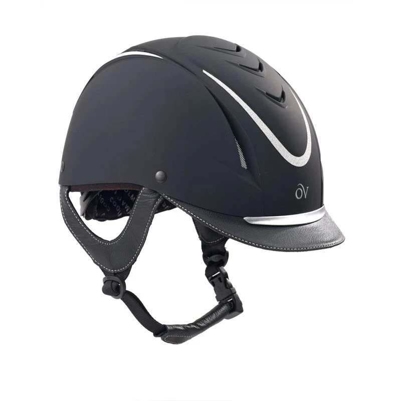 Ovation Z-6 Glitz Helmet - Black/Black/Silver 3 Ovation Z-6 Glitz Helmet - Black/Black/Silver
