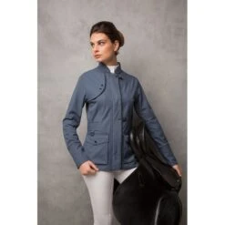 Alessandro Albanese Women's Imperia Waterproof Jacket - Aviation Blue -Equestrian Supplies Shop 443401 800 800