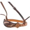 Western Rawhide Country Legend Gator And Featers Noseband - Golden/Tan -Equestrian Supplies Shop 443703 800 800