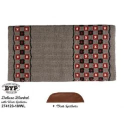 Western Rawhide Country Legend Jack In The Box Deluxe Show Blanket - Grey/Black/Red/White