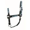 Western Rawhide Signature Pattern Halter W/Snap - Black/Rhombus