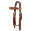 Western Rawhide Country Legend Buckstitch And Flower Browband Headstall - Chestnut -Equestrian Supplies Shop 443795 800 800
