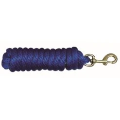 Western Rawhide 3/4" Cotton Lead Rope W/Bolt Snap - Blue