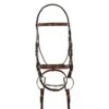 Harmohn Kraft Raised Padded Event Bridle W/Flash And Web Reins - Oakbark -Equestrian Supplies Shop 444848 800 800