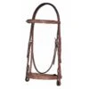 Harmohn Kraft Fancy Raised Padded Bridle W/Fancy Laced Reins - Hazelnut -Equestrian Supplies Shop 445018 800 800