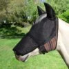 Kensington UViator CatchMask W/Ears, Removable Nose, Forelock Opening - Deluxe Black -Equestrian Supplies Shop 445542 800 800