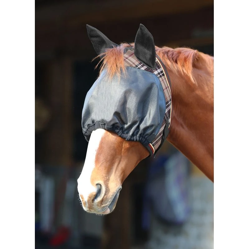Kensington UViaitor Dartless Fly Mask W/Web Trim, Ears And Forelock Hole - Deluxe Black 3 Kensington UViaitor Dartless Fly Mask W/Web Trim, Ears And Forelock Hole - Deluxe Black