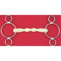 Happy Mouth Bits Mullen Shaped 2-Ring Gag - Stainless Steel