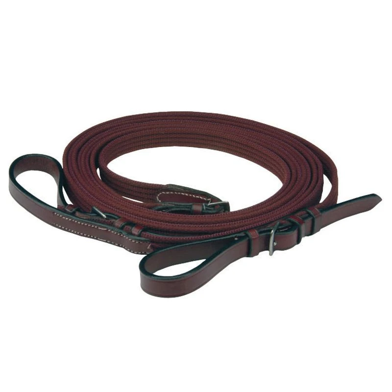 Kincade Web Draw Reins - Brown 3 Kincade Web Draw Reins - Brown