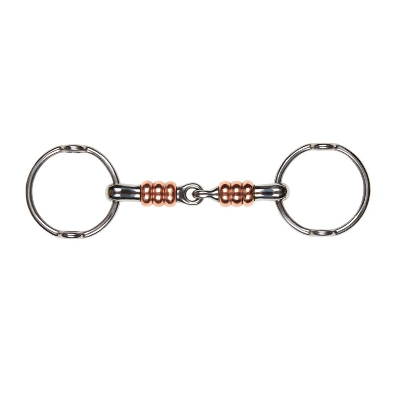 Korsteel Stainless Steel Jointed Gag W/Large Copper Rollers 3 Korsteel Stainless Steel Jointed Gag W/Large Copper Rollers