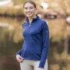 Ovation Women's Lani Tech Top - Navy -Equestrian Supplies Shop 451896 800 800