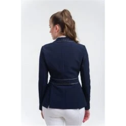 Cavalliera Women's Venice Show Jacket - Navy Blue/Grey -Equestrian Supplies Shop 455462 800 800