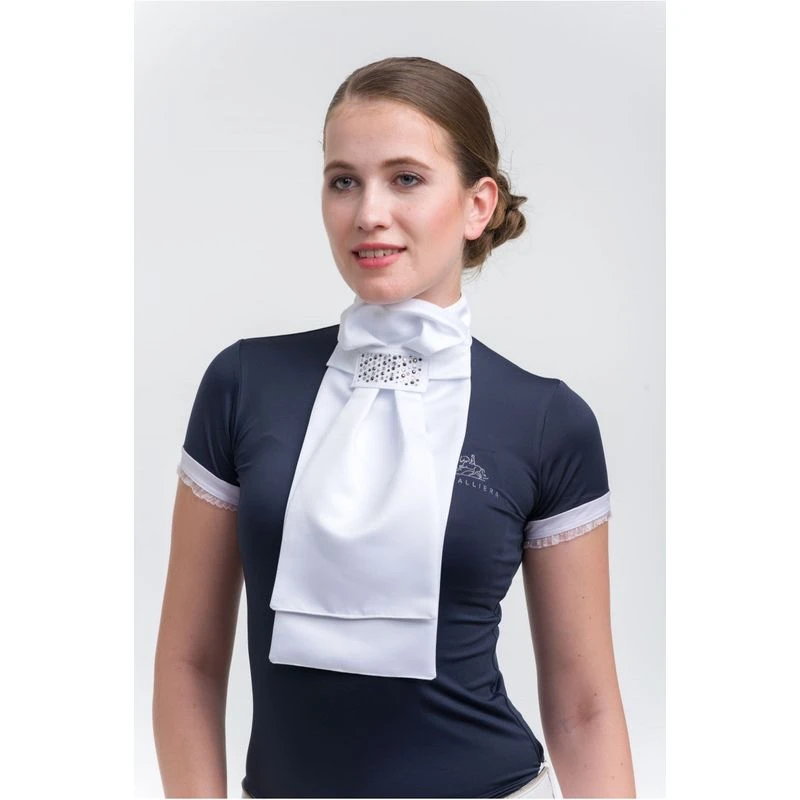 Cavalliera Venice Stock Tie - White 4 Cavalliera Venice Stock Tie - White - Image 2