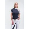 Cavalliera Women's Modern Dame Short Sleeve Show Shirt - Navy Blue/White/Navy Blue -Equestrian Supplies Shop 455989 800 800
