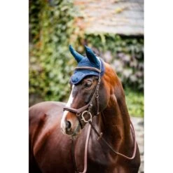 Rambo Ear Net - Navy/Burgundy -Equestrian Supplies Shop 466483 800 800